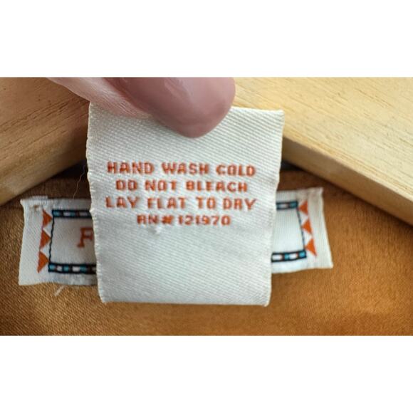 Flying Tomato Fringe Jacket Brown Faux Suede Womens Medium Boho Southwest Hippie - Picture 8 of 11